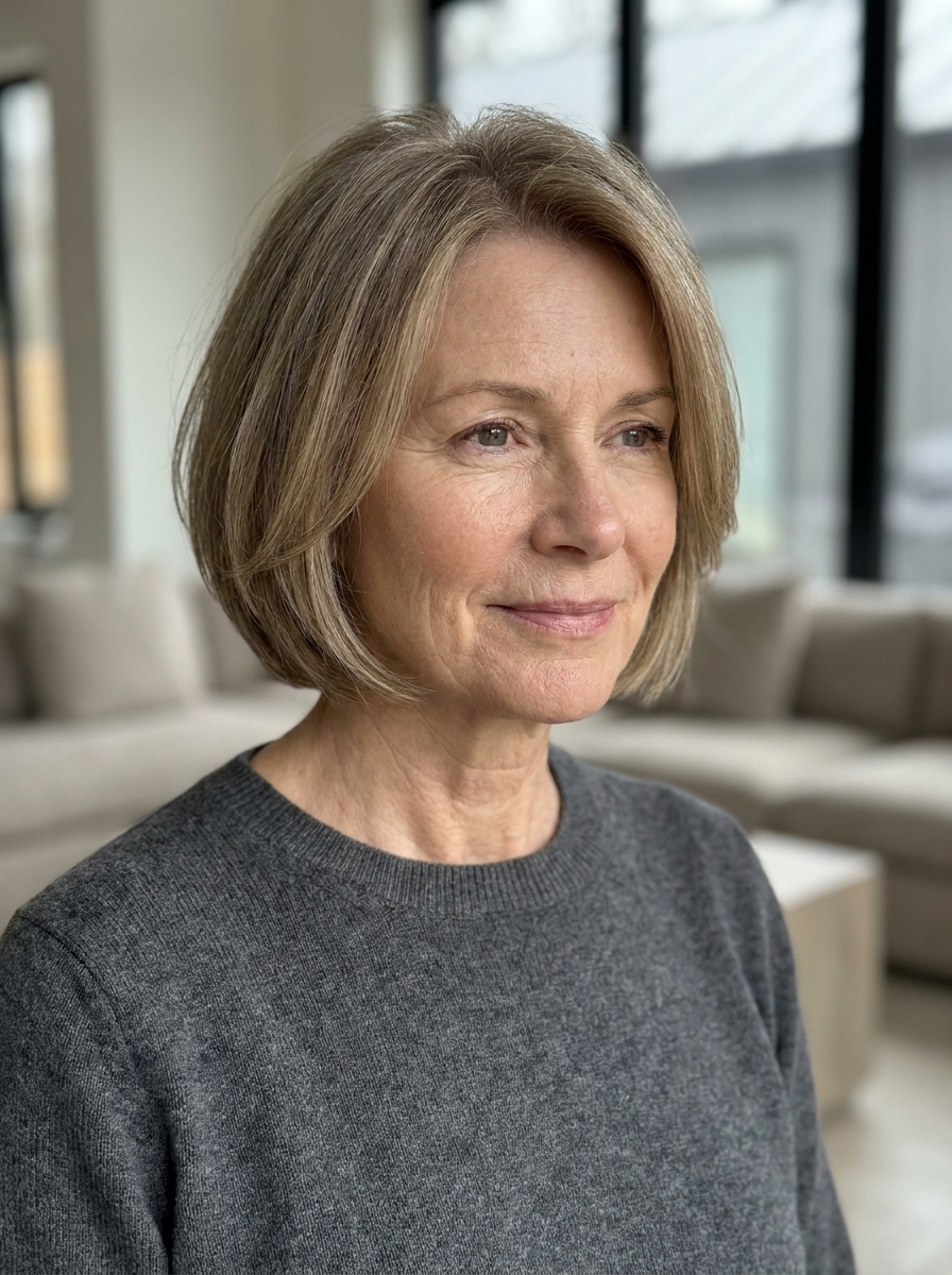 Kurzer Bob für feines Haar als Frisuren für kurze Haare ab 50 Inspiration 2026